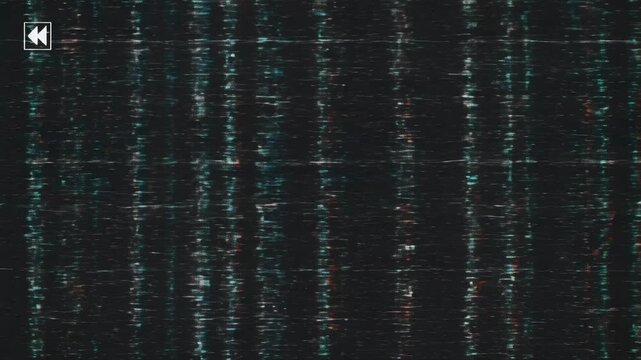 Abstract digital glitch background with horizontal lines and chromatic aberration 4k video