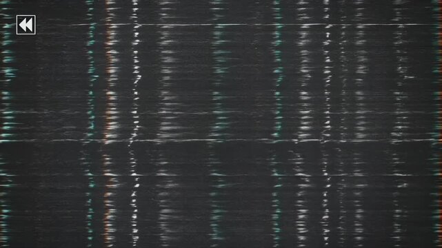Abstract digital glitch background with horizontal lines and chromatic aberration 4k video