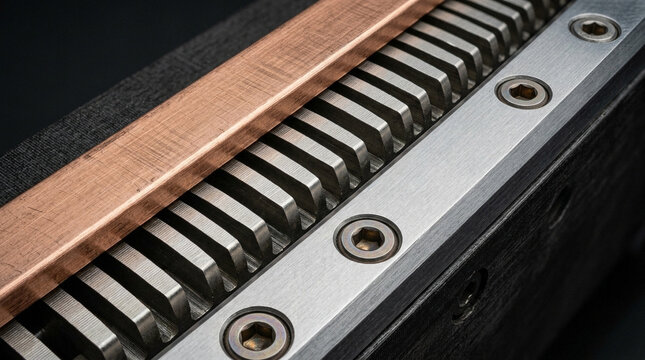 Hyperloop Linear Induction Stator Track Macro Detail