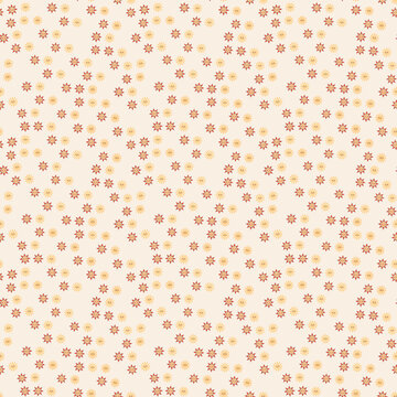 Seamless pattern of cartoon suns