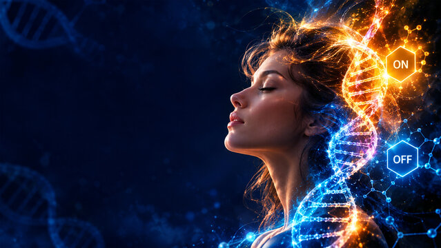 DNA strand background
