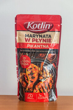 Pruszcz Gdanski, Poland - July 18, 2026: Kotlin liquid marinade for grilled meat.