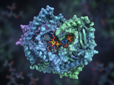 Illustration of Enzyme-Substrate Interaction