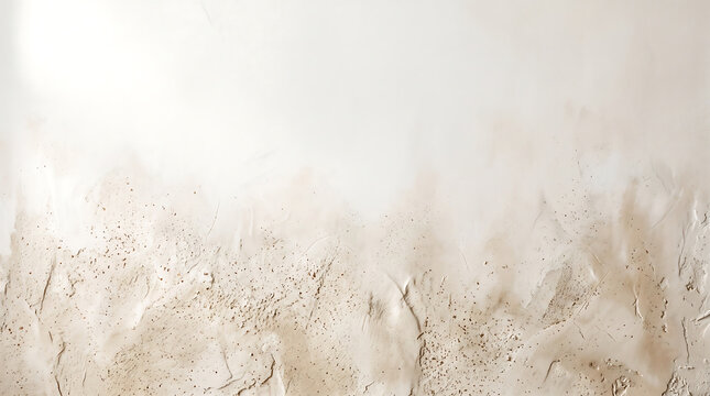 Subtle beige plaster wall texture with a smooth gradient transition from a rough, troweled bottom to a clean, minimalist surface
