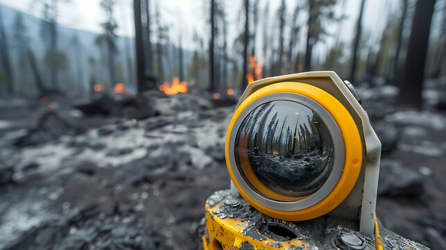 Ground Sensor Monitoring Active Wildfire and Thermal Assessment