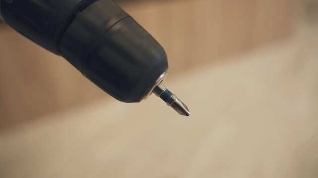Cordless screwdriver in action with remarkable precision and ease of use