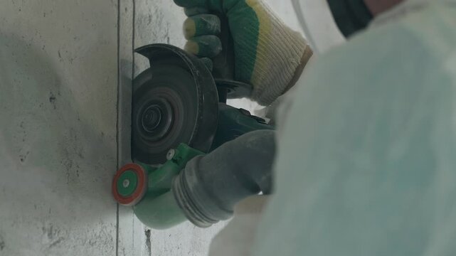 Chasing walls to install electrical wiring in an apartment with precision