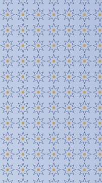 Fondo de patr&oacute;n de estrella isl&aacute;mica azul zafiro con zoom lento