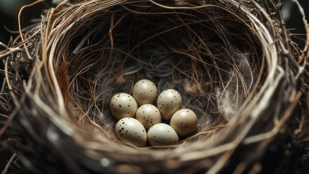 Bird's nest with eggs (3)