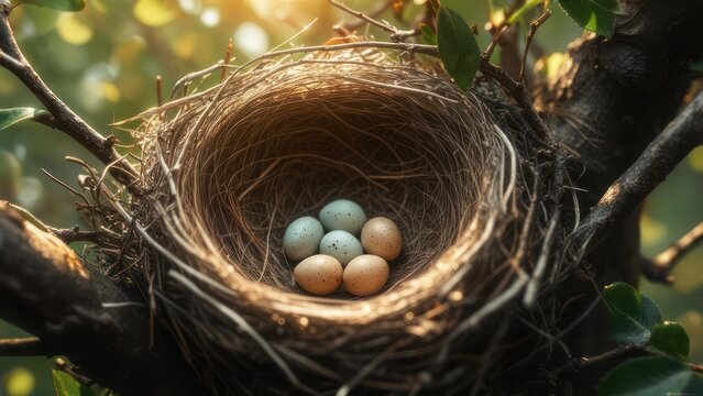 Bird's nest with eggs (2)