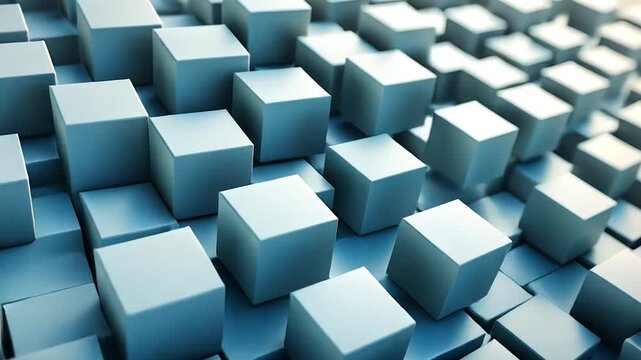 Abstract 3D cube pattern