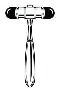 medical reflex hammer icon
