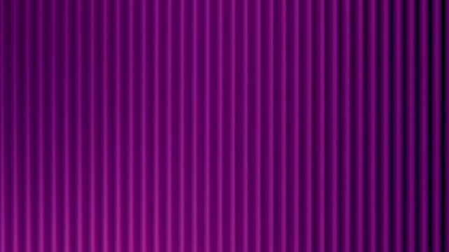 Colorful striped background. Fractal glass texture with flowing gradient in bright pink, retro yellow, coral orange, violet, purple, black, magenta. Vertical ribbed lines pattern, prismatic refraction