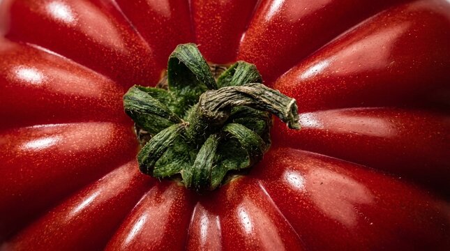 Macro view of fresh tomato.
