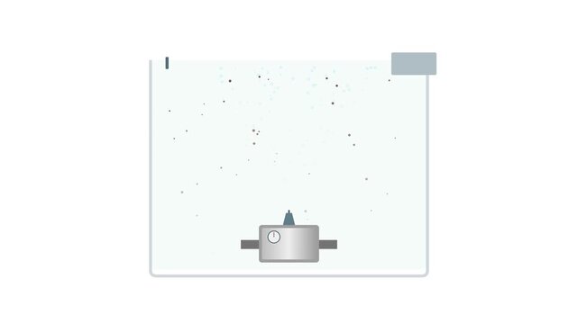 Automated Dissolved Air Flotation DAF Micro-Bubble Generator Pump Environmental Engineering Motion Graphic
