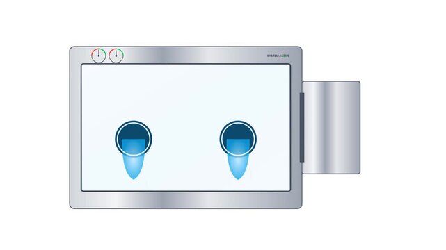 Aseptic Negative Pressure Glovebox Isolator Pharmaceutical Engineering Motion Graphic