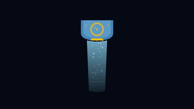 Sustainable Water Saving Showerhead Aerator Flow Meter Motion Graphic