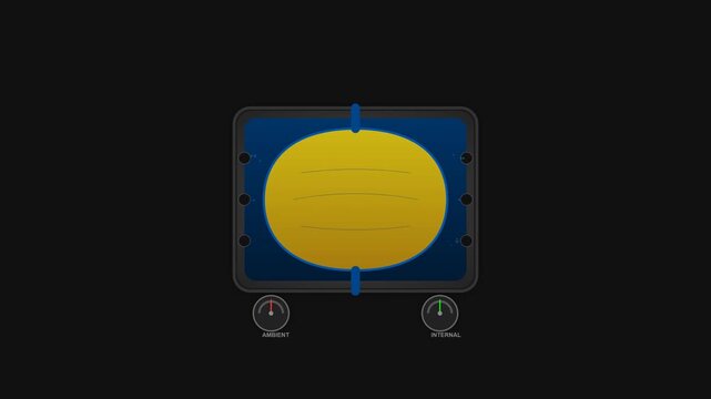 Subsea Hydraulic Power Unit Pressure Compensated Bladder Mechanism Animation