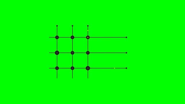 High-Frequency Matrix Converter Bidirectional Switch Array Power Electronics Line Art
