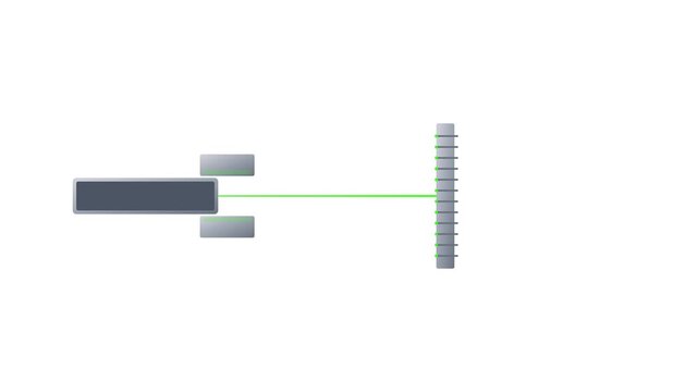 Automated Optical Fiber Ribbon Thermal Separation Matrix Comb in Satin Titanium and Neon Green