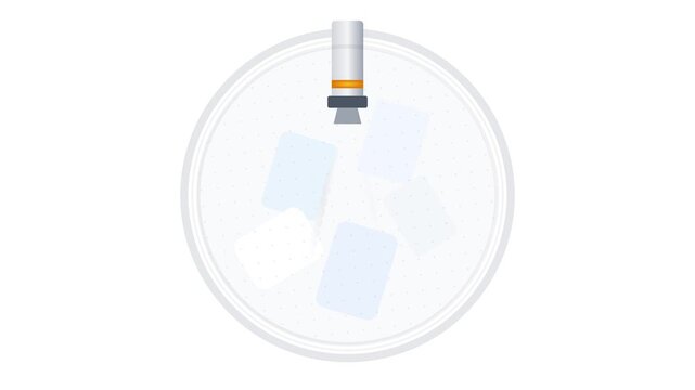 Hospital Linen Steam Disinfection Nozzle and Barrier Washer Motion Graphic