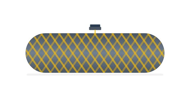 Industrial Filament Winding Process with Amber Glass Fiber Rovings and Slate Gray Mandrel