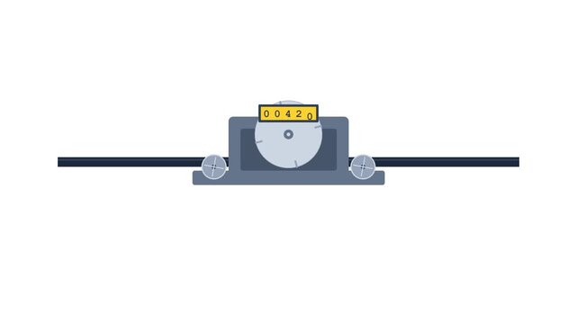 Industrial Benchtop Cable Measuring Meter with Rotating Knurled Wheel and Mechanical Counter