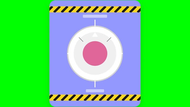 Medical Logistics Tilt-and-Drop Shock Sensor Sticker Animation with Ruby Liquid Indicator