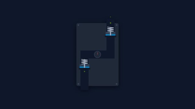 Oilfield Triplex Mud Pump Fluid-End Valve Module Reciprocating Motion Graphic