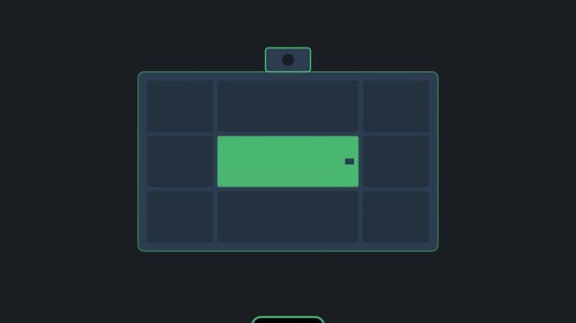 Automated Neighborhood Parcel Locker Pickup Motion Graphic with QR Code Scanning and Door Reveal