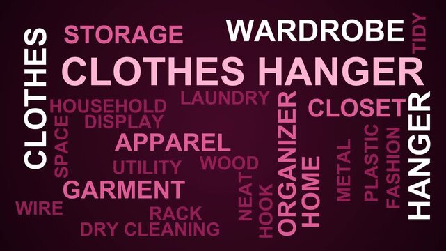 Clothes Hanger Word Cloud
