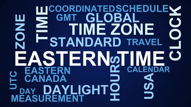 Eastern Time Word Cloud