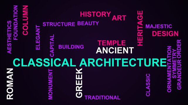 Classical Architecture Word Cloud