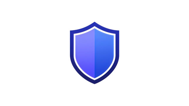 Modern security shield icon with double border for cybersecurity