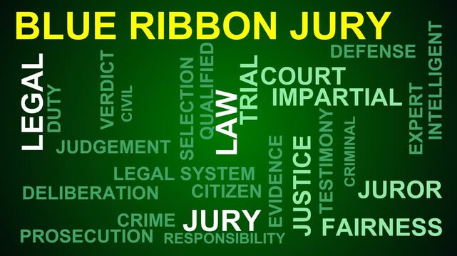 Blue Ribbon Jury Word Cloud