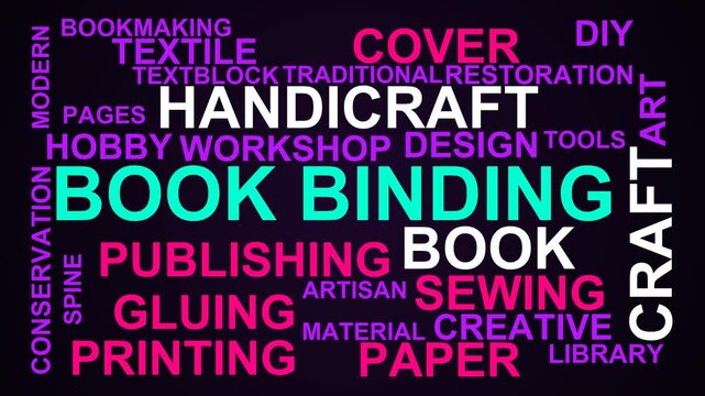 Book Binding Word Cloud