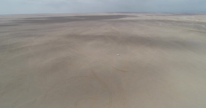 Aerial view of yardang landform landscape in the west of China