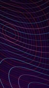 Moire grid line wave seamless loop motion background