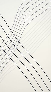 Dark blue waving curved lines seamless loop motion background