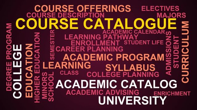 Course Catalogue Word Cloud
