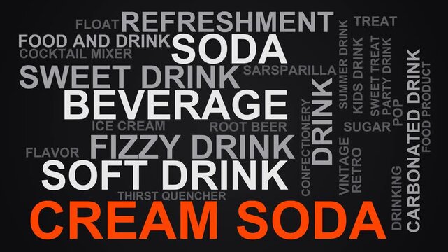 Cream Soda Word Cloud