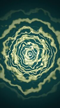 Glow wavy rings organic hypnosis seamless loop motion background