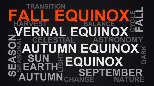 Fall Equinox Word Cloud