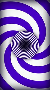 Concentric optical illusion spiral spinning seamless loop background