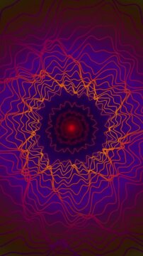Concentric wavy line rings pulsating seamless loop motion background