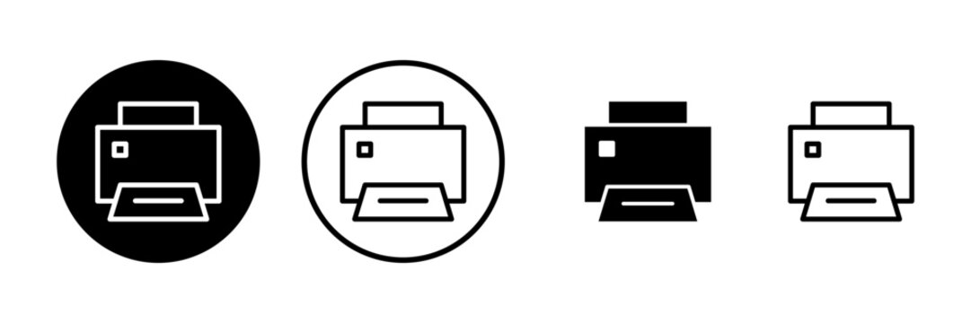 Print icon vector illustration. printer sign and symbol