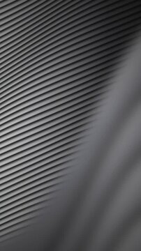 Metallic grey curved ribbon lines shifting seamless loop background