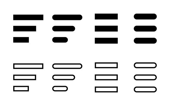 Menu Icon set vector. web menu sign and symbol. hamburger menu symbol