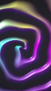 Neon dynamic fluid spiral vortex tunneling seamless loop background