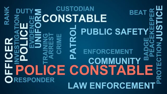 Police Constable Word Cloud